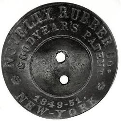 15-4.1 Rubber - Back Marks - 2 patent dates "Novelty Rubber Co. New York" and "Goodyear's Patent 1849-1851" 15-4.1 Rubber - Back Marks - 2 patent dates "Novelty Rubber Co. New York" and "Goodyear's Patent 1849-1851"